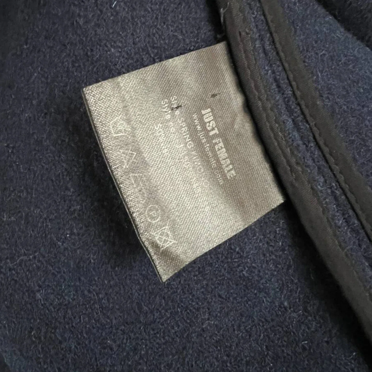 Just Female Denmark Navy Wool Spring Kimono Jacket - Size XS image indicator(4)