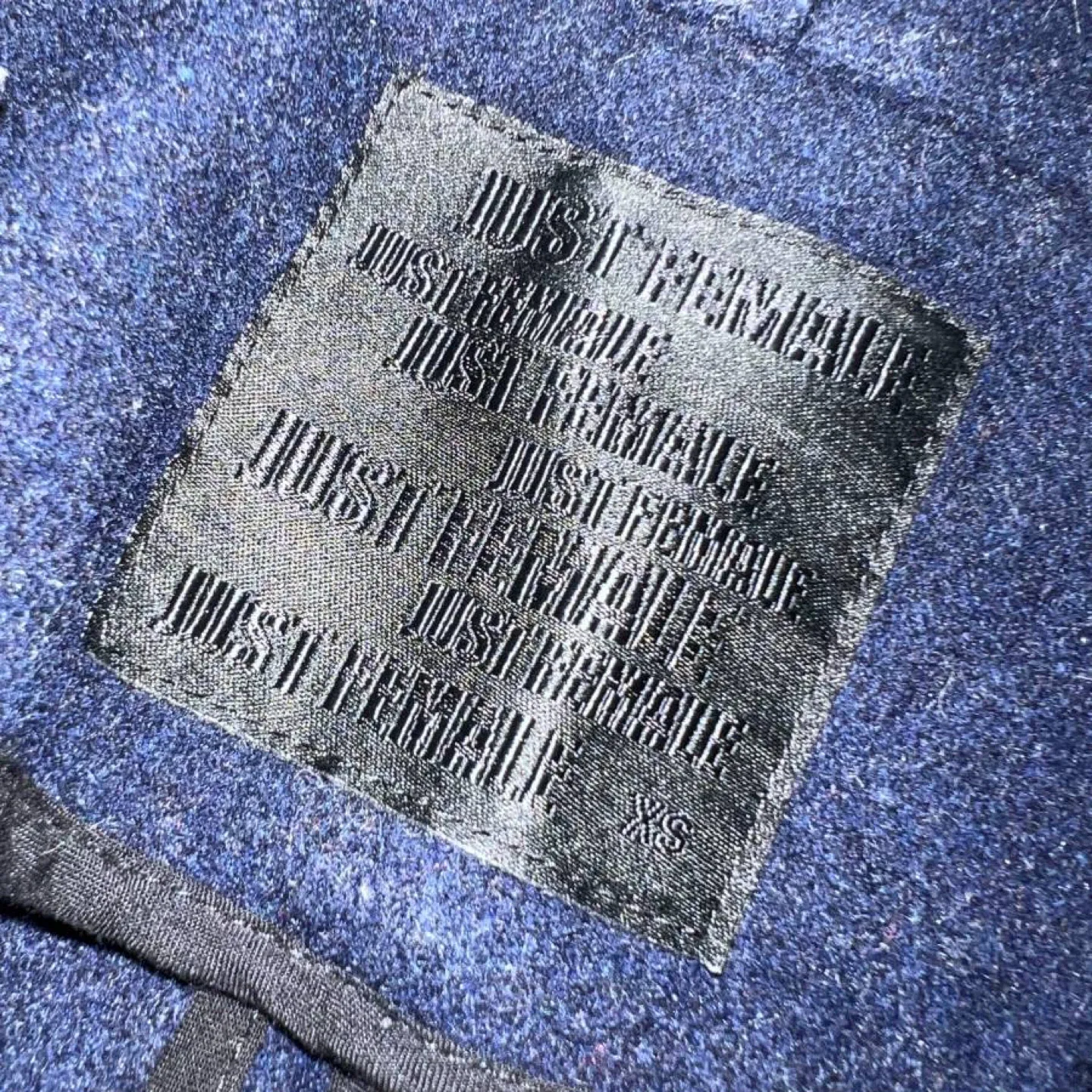 Just Female Denmark Navy Wool Spring Kimono Jacket - Size XS image indicator(3)