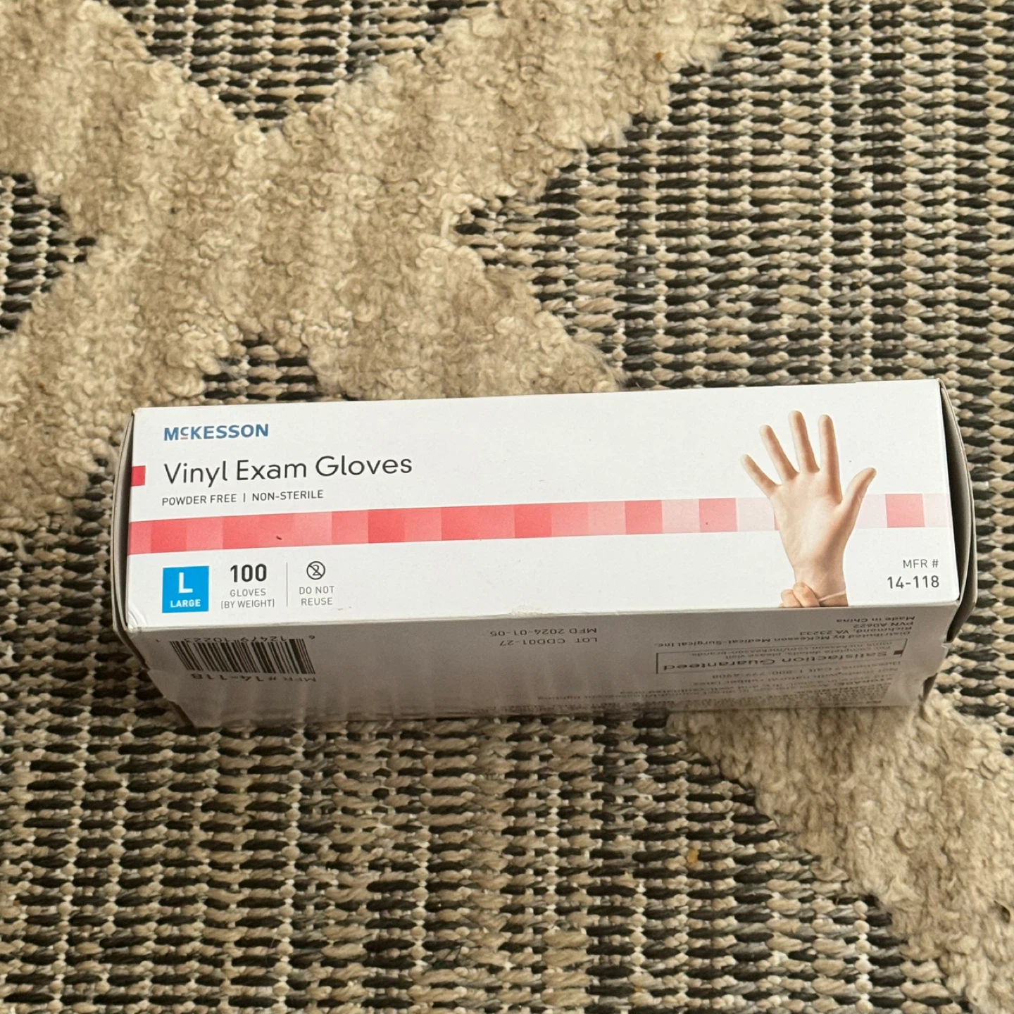 McKesson Vinyl Exam Gloves - Large - photo 2