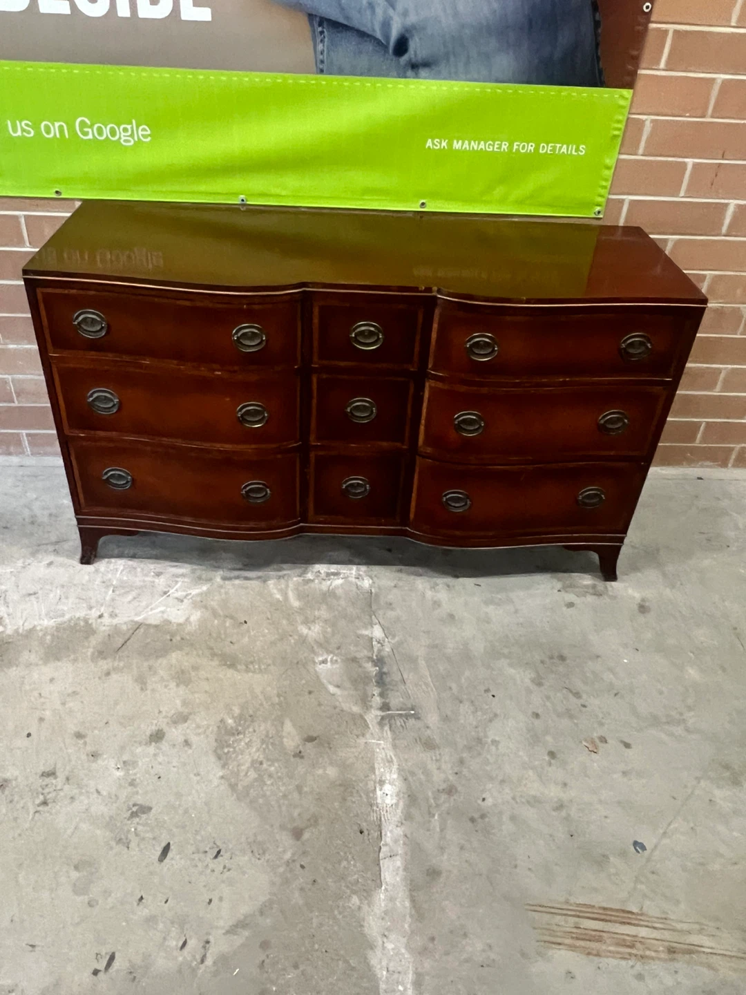 9-Drawer Dresser - Dark Wood - photo 5