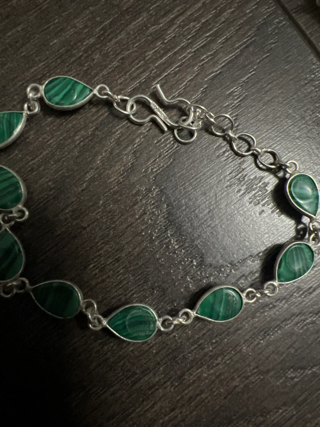 Malachite & Silver Bracelet