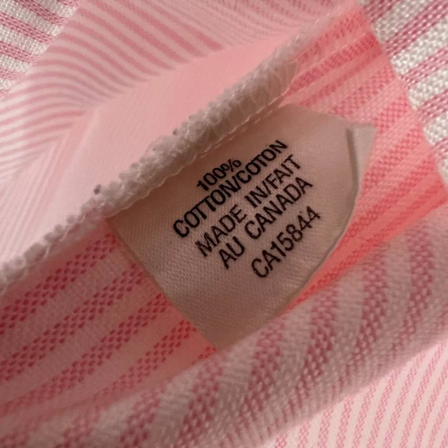 The Sleep Shirt Pink Oxford Stripe Tunic - Made in Canada image indicator(7)