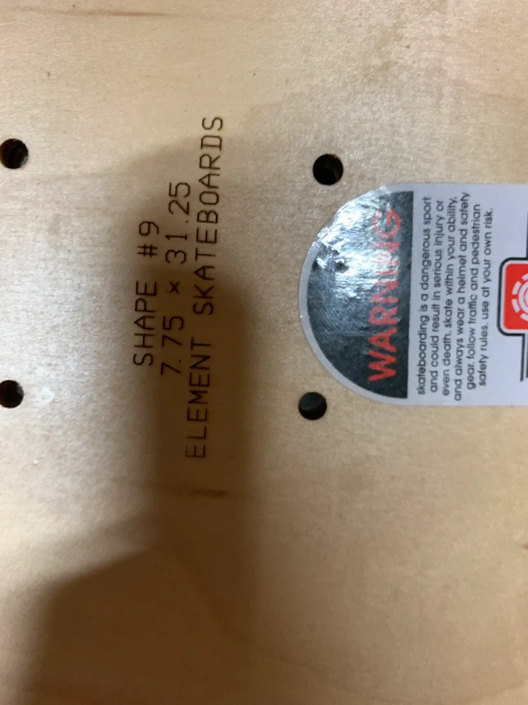 Element Skateboard Deck 7.75 x 31.25 thumbnail