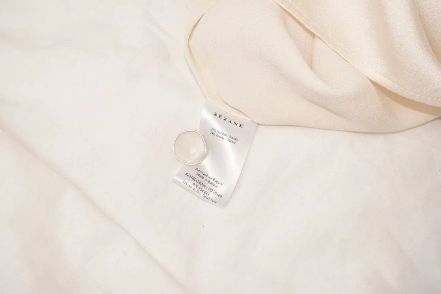 Sezane Ozalée Blouse in Ecru - M image indicator(4)