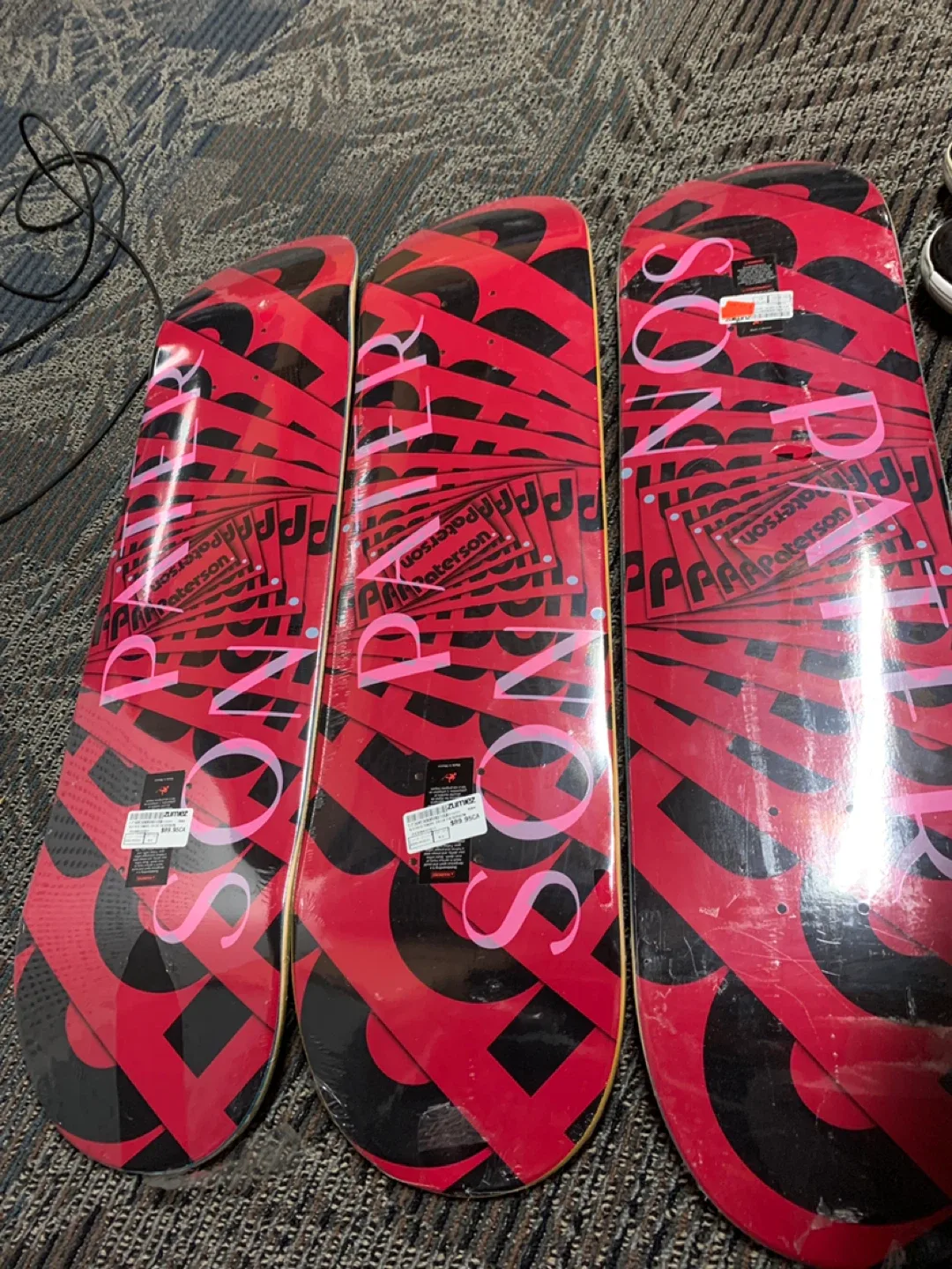 Paterson 8.0 Red Swirl Skateboard Deck - New image indicator(3)