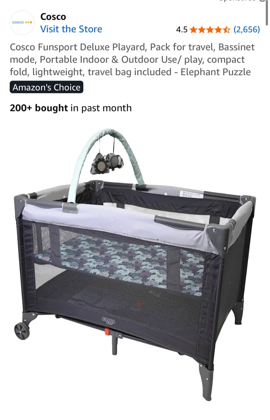 Cosco Funsport Deluxe Playard & High Chair image indicator(4)