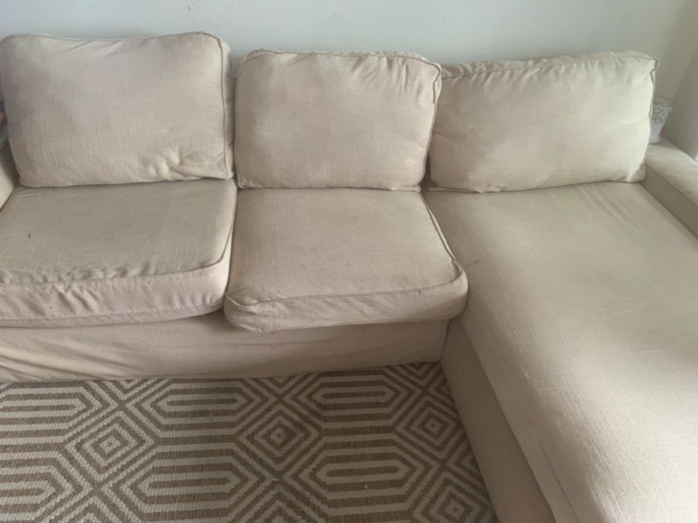 Beige Sectional Sofa - Used Condition - photo 4