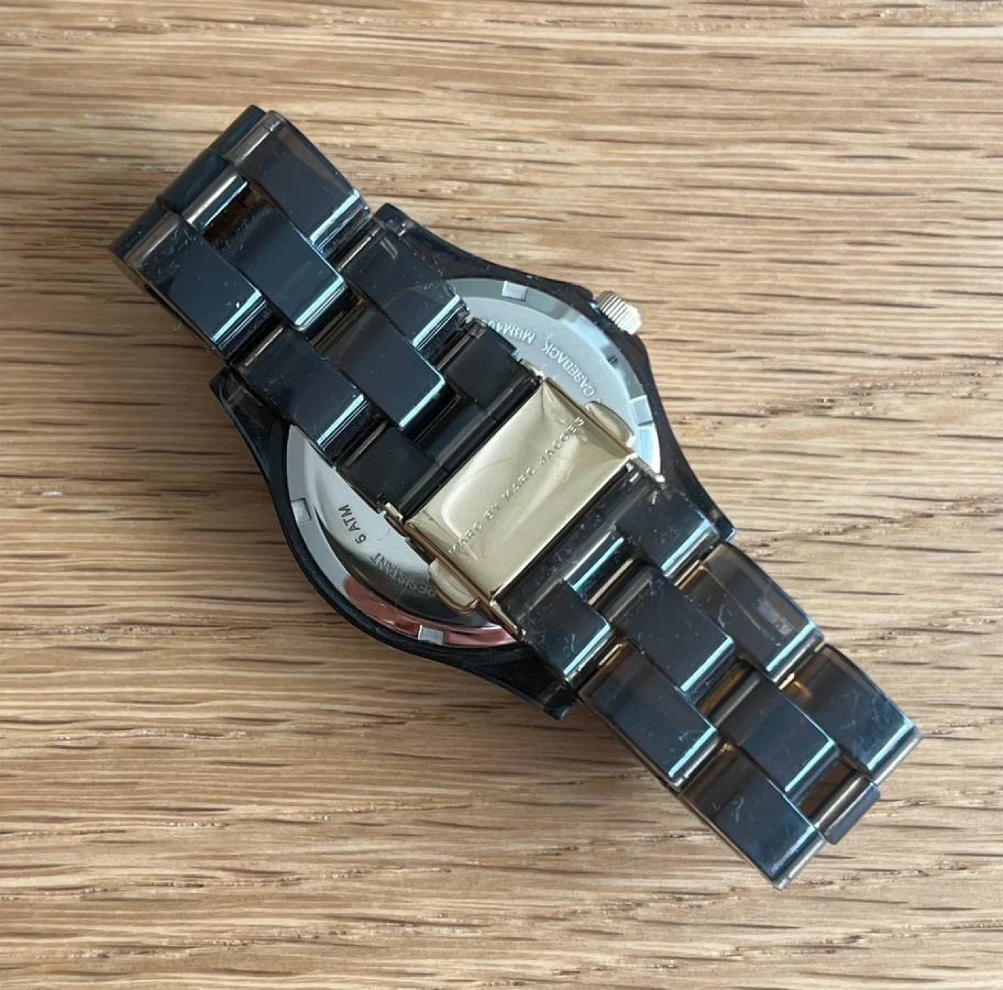 Marc By Marc Jacobs Smoked Lucite and Gold Watch image indicator(2)