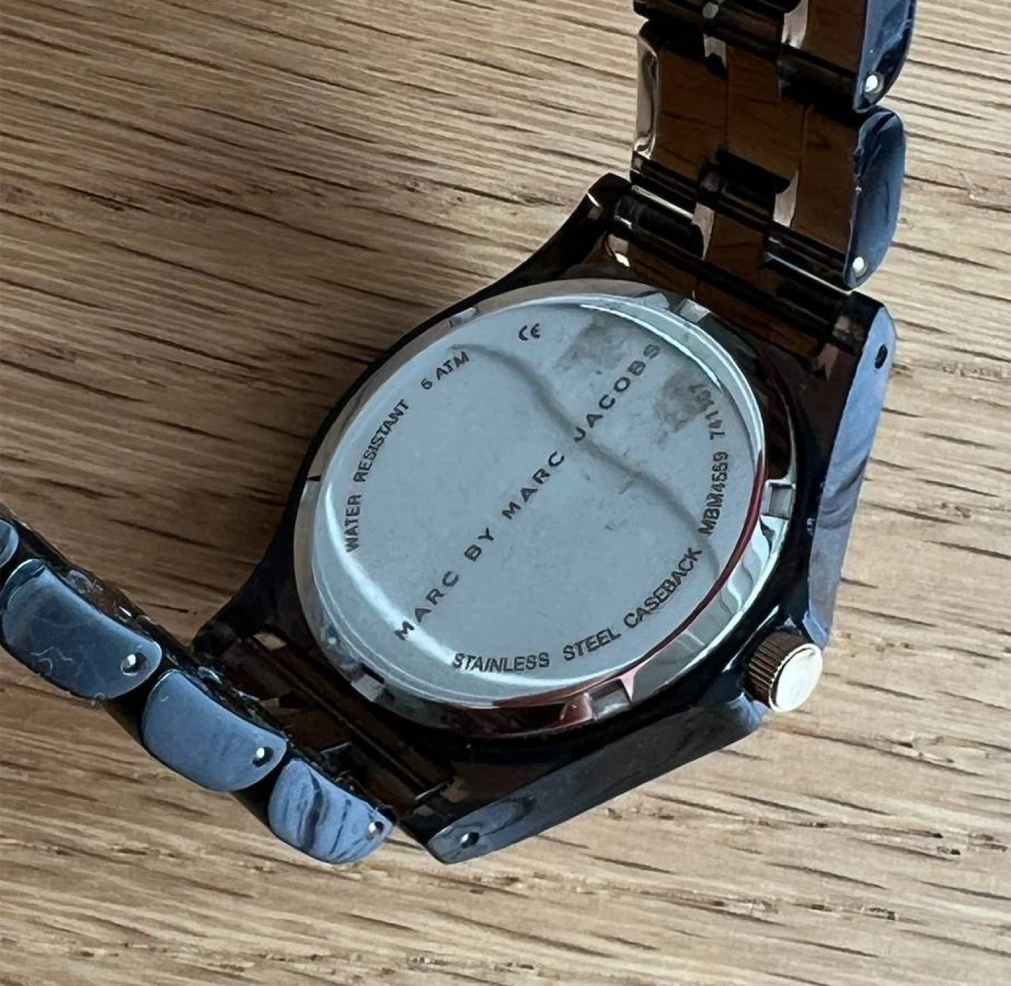 Marc By Marc Jacobs Smoked Lucite and Gold Watch - photo 3