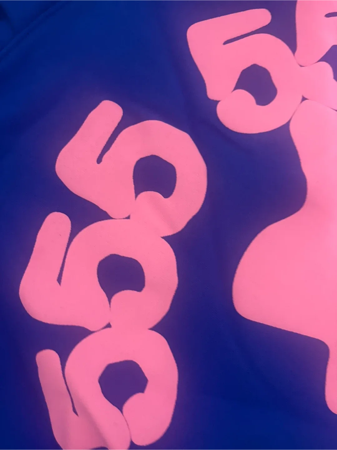 Sp5der 555555 Blue Hoodie image indicator(2)