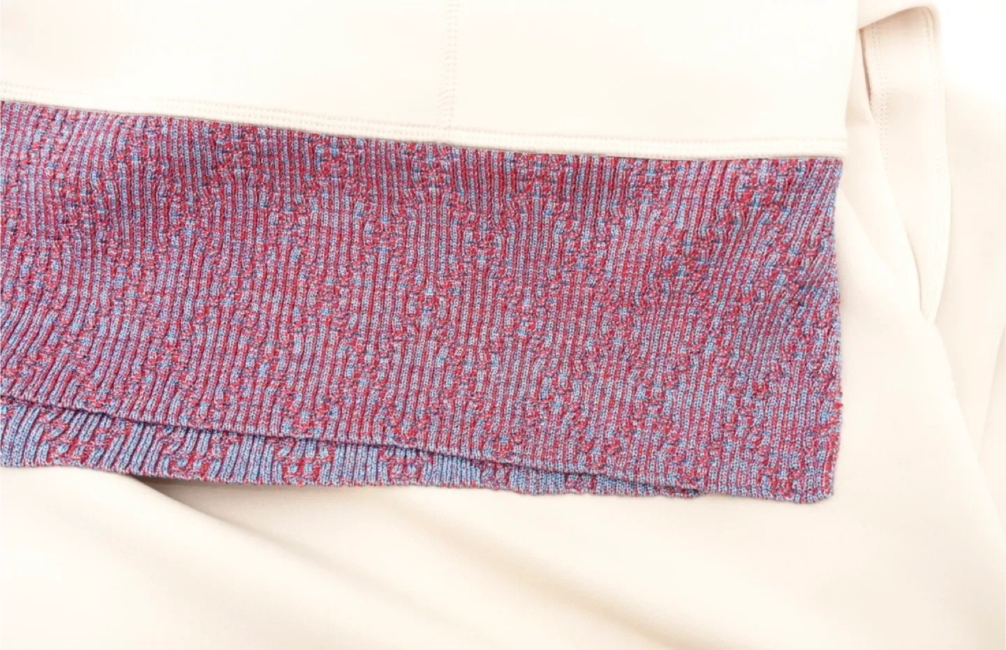 By Malene Birger Cream Neoprene Hooded Vest with Lurex Hem - S image indicator(6)