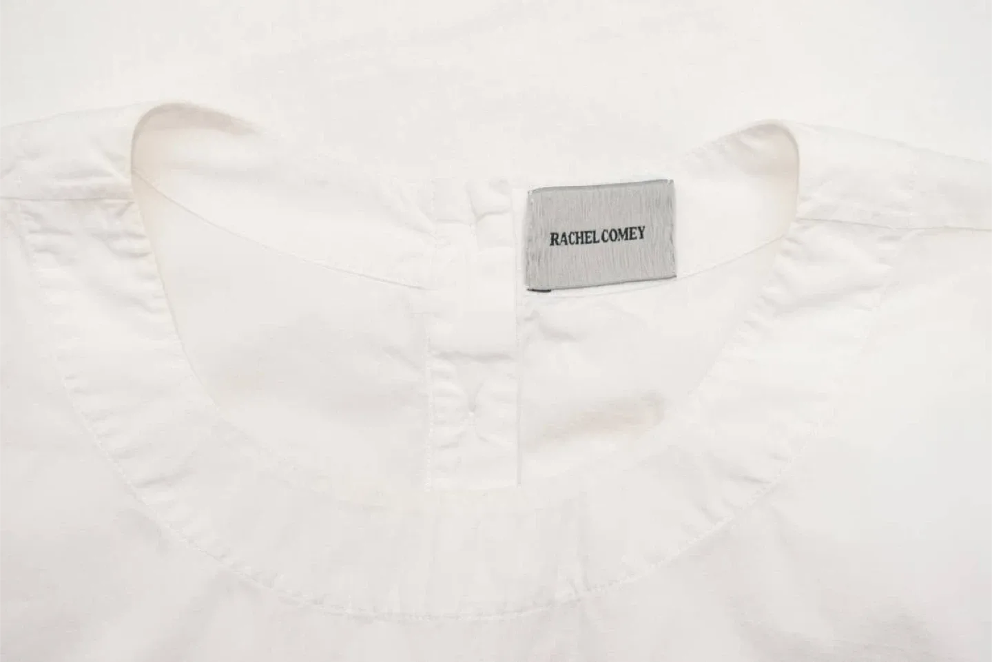 Rachel Comey White Cotton Balloon Sleeve Blouse - Size 2 image indicator(3)