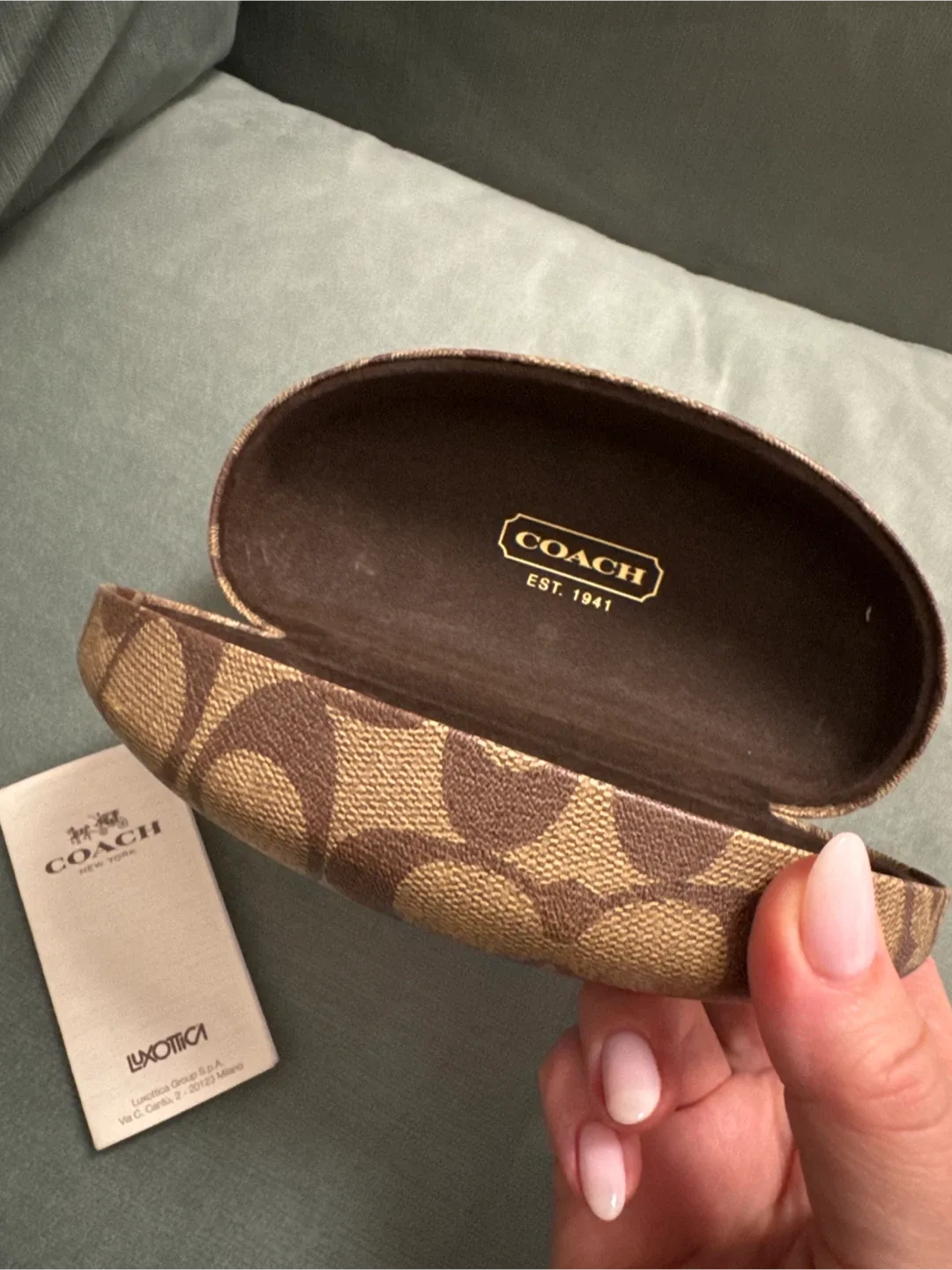 Coach Eyeglasses Case - New with Booklet image indicator(3)