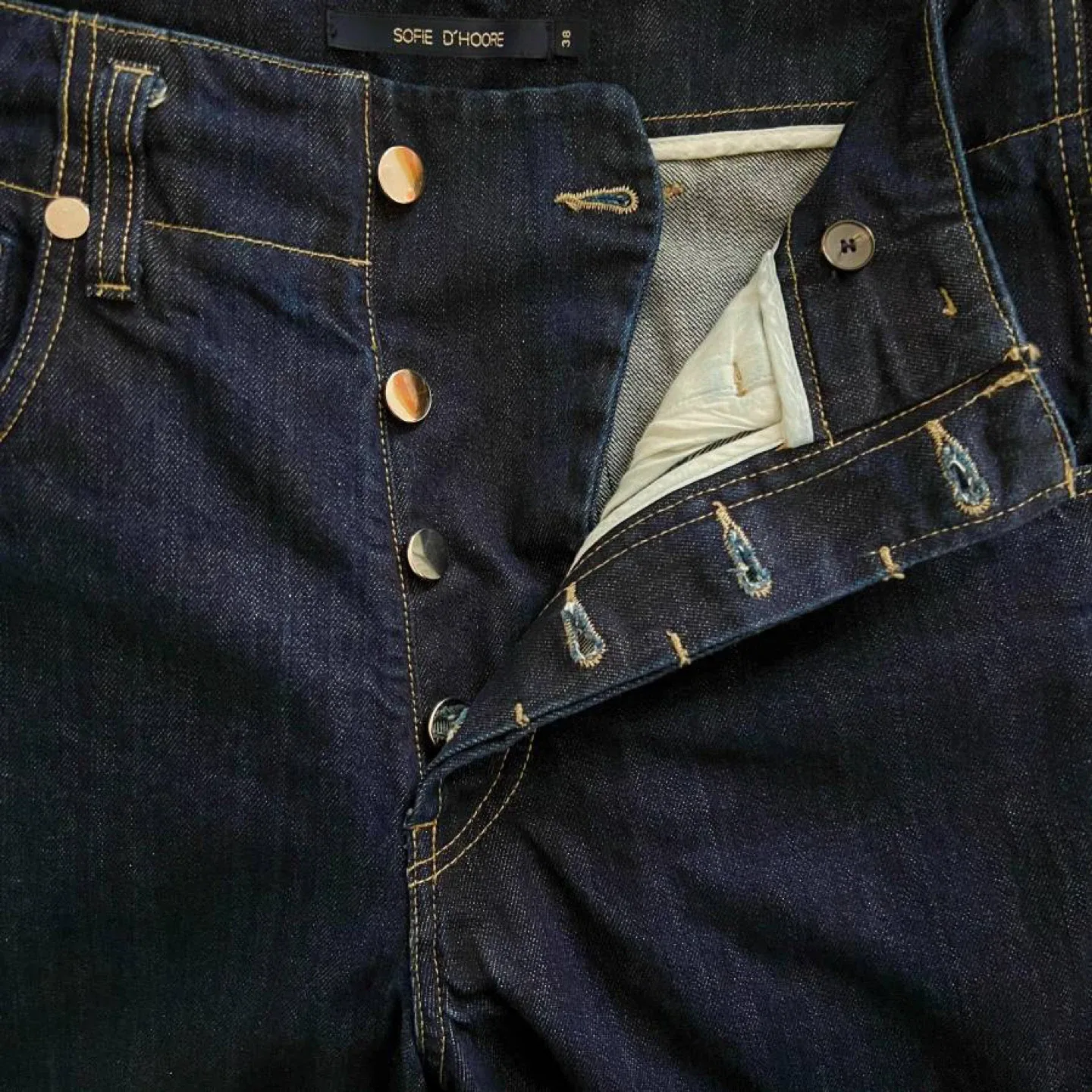 Sofie D'Hoore Pollock Dark Denim Pant - Size 38 image indicator(4)