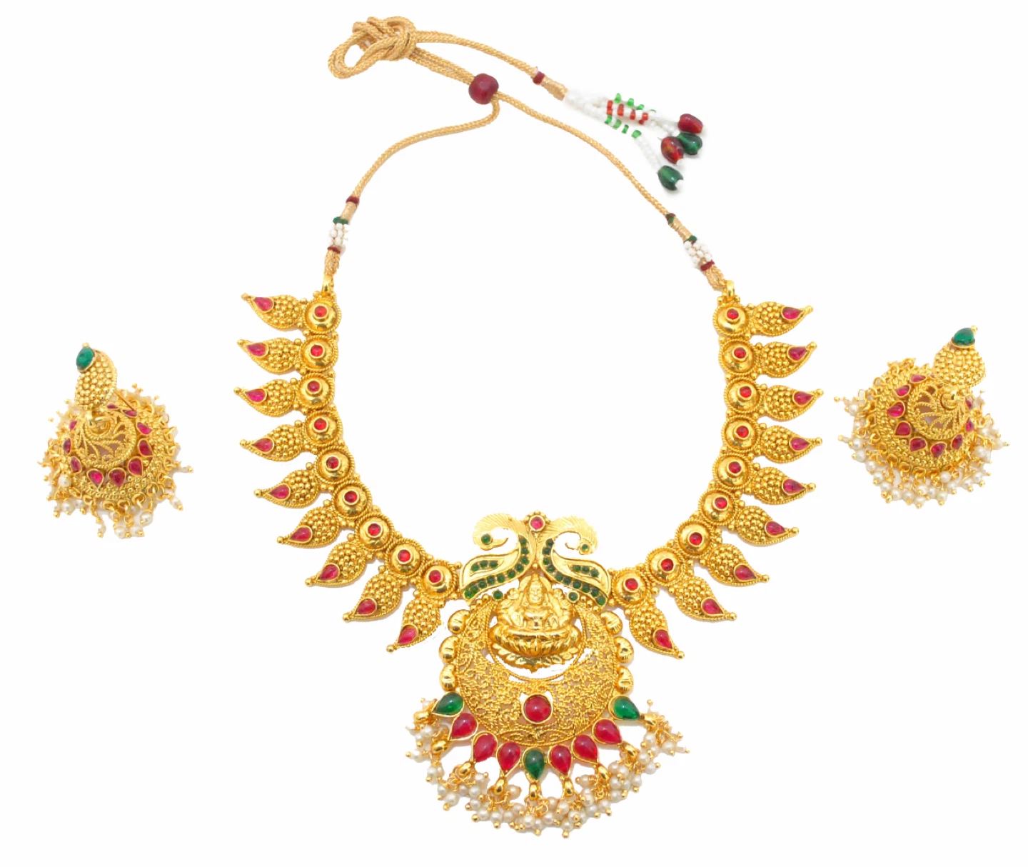 Gold-tone Necklace and Earring Set