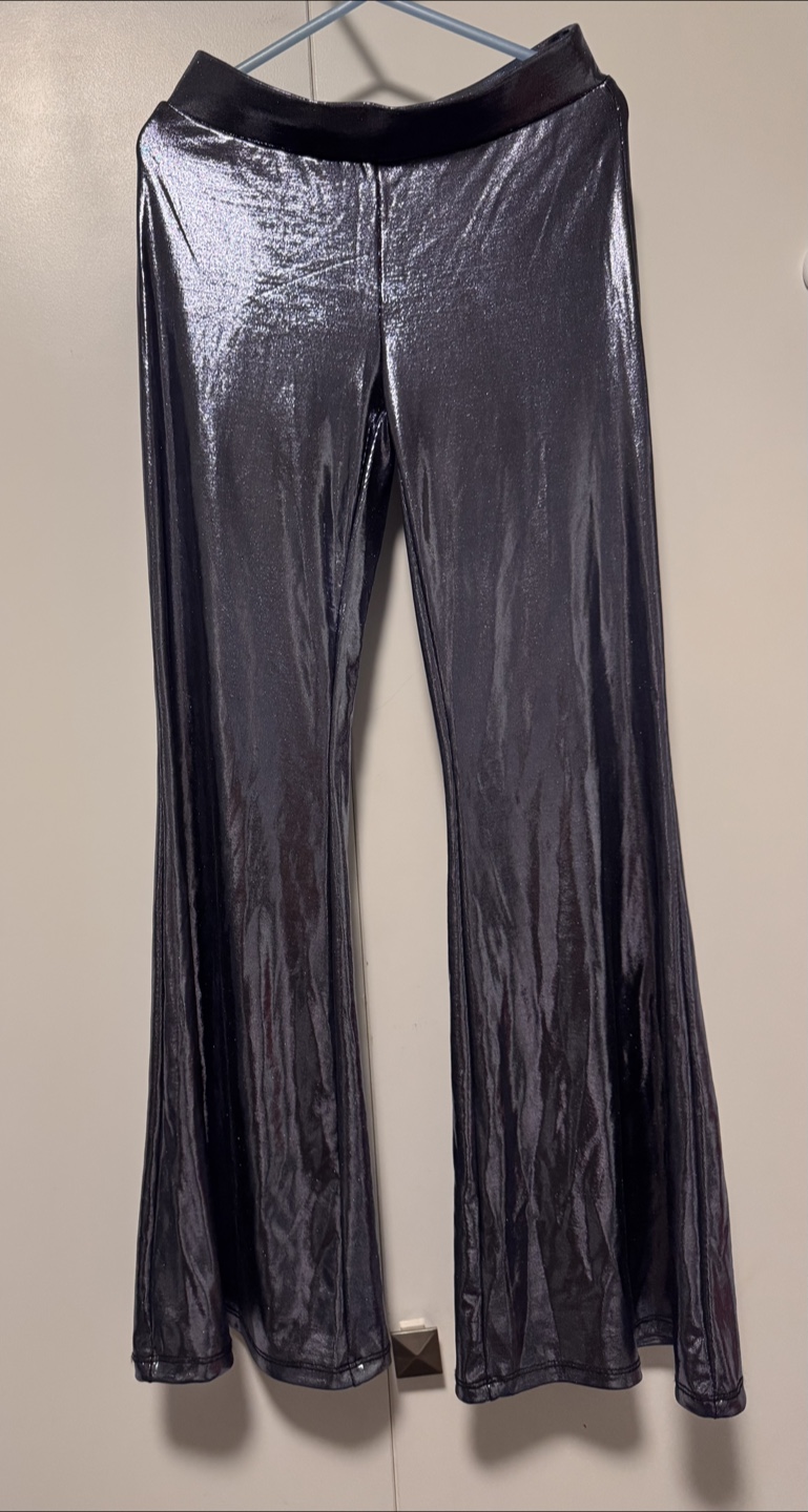 H&M Silver Flare Pants - Size 6