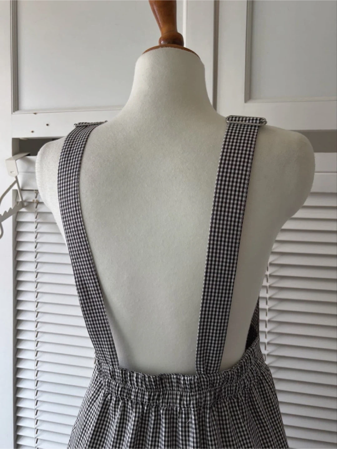 Gingham Check Overall Dress - photo 4