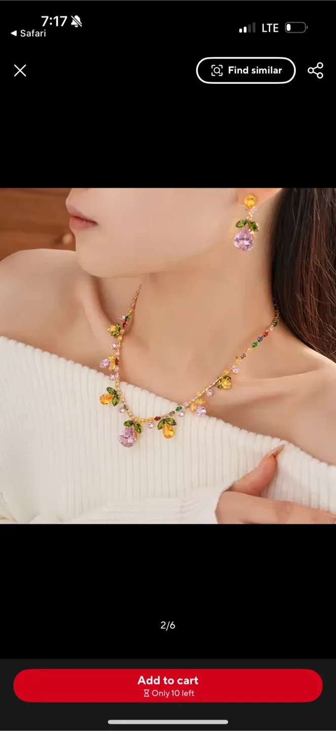 Necklace and Earrings Set image indicator(2)