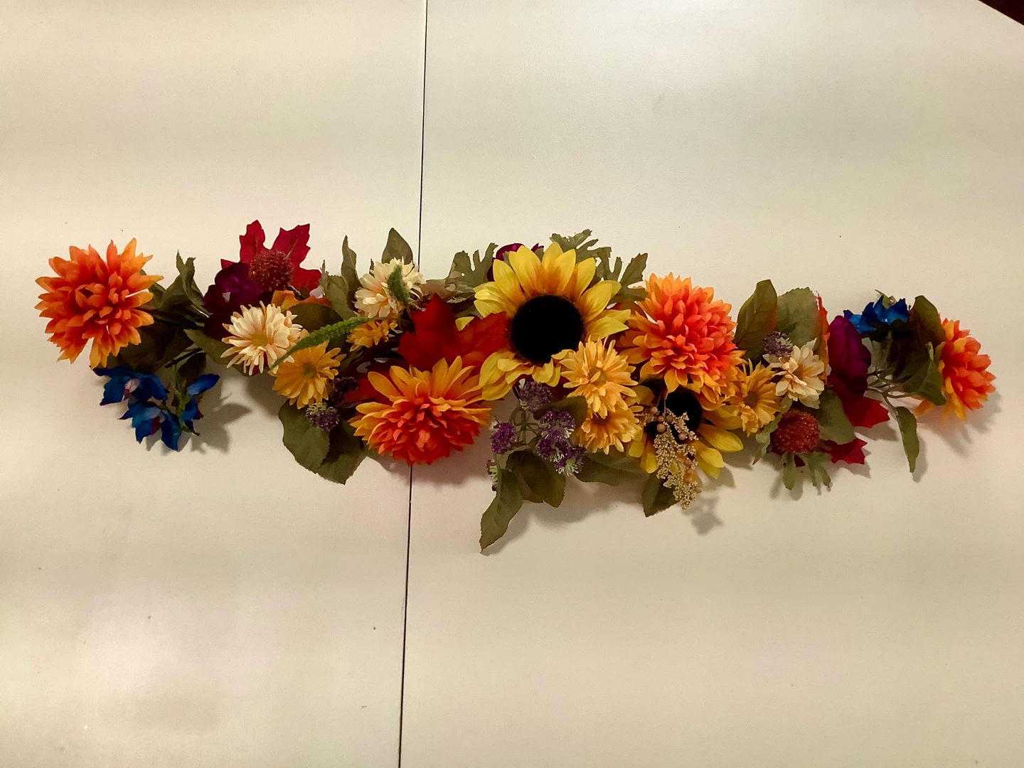 Fall Floral Table Runner, Thanksgiving Decor - photo 2