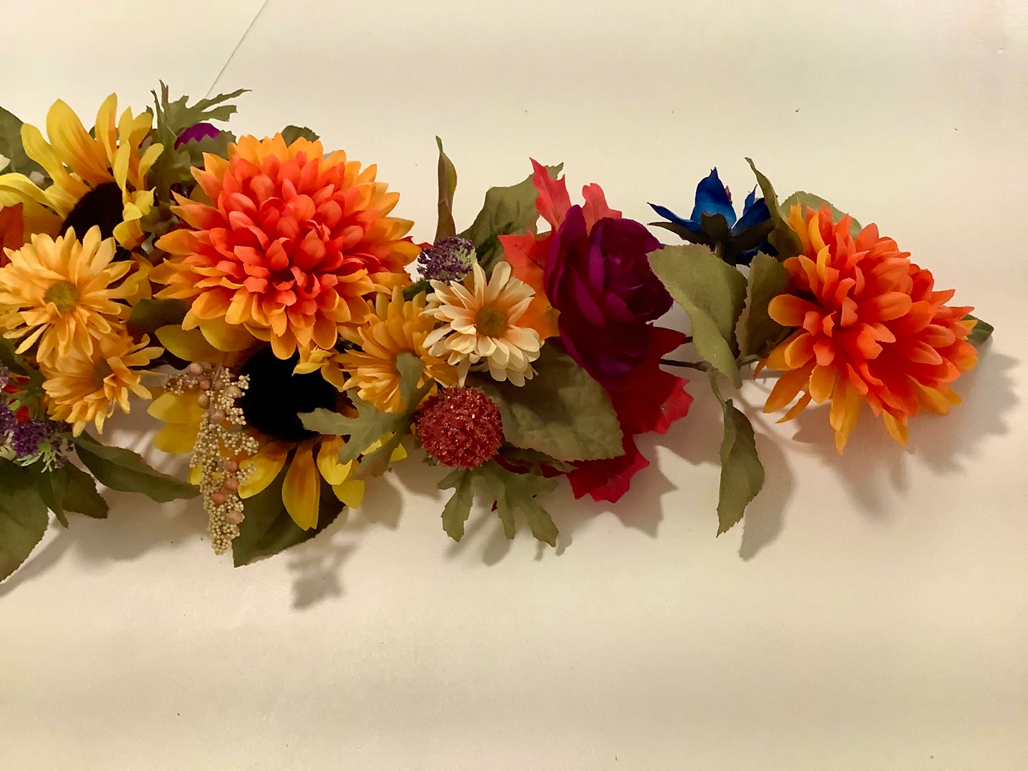 Fall Floral Table Runner, Thanksgiving Decor - photo 4