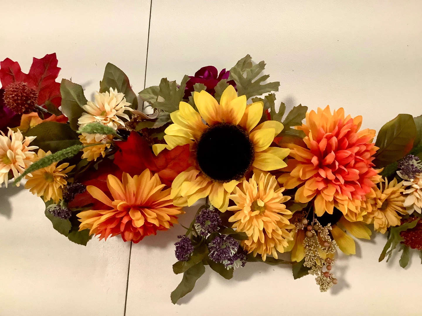 Fall Floral Table Runner, Thanksgiving Decor