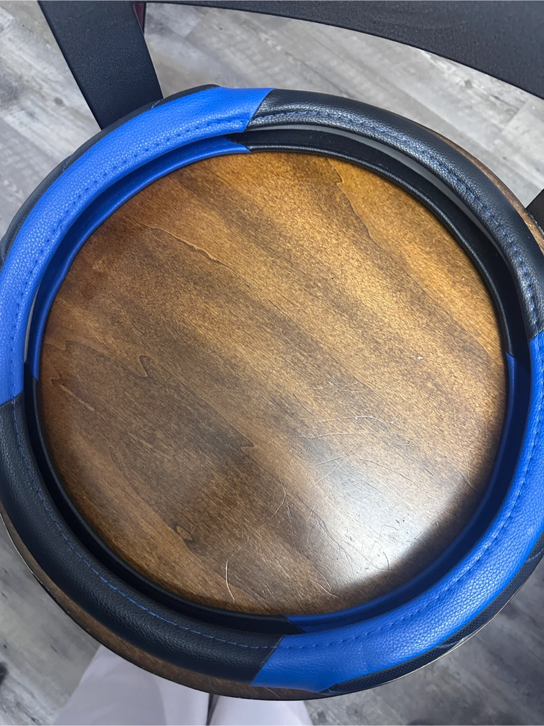 Blue & Black Steering Wheel Cover