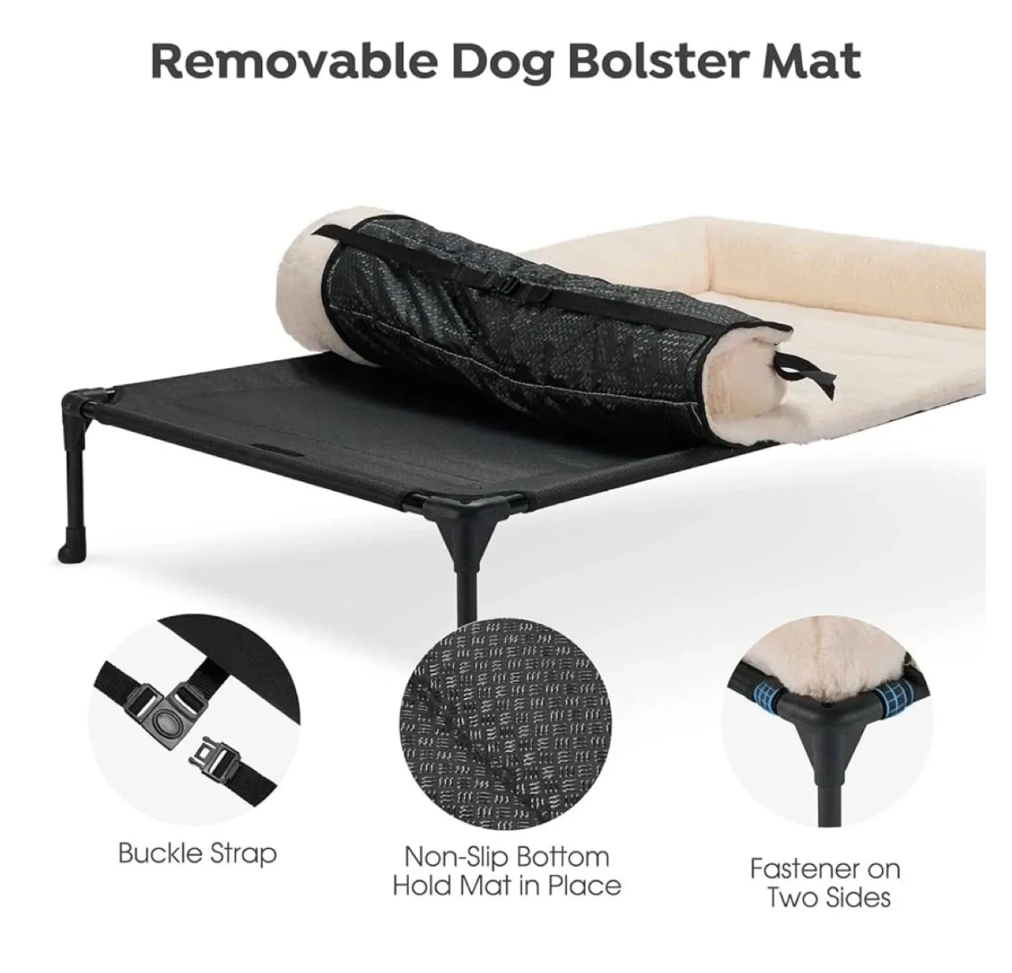 Cozy Three-Sides Pillow-Top Dog Bed (Medium) image indicator(4)