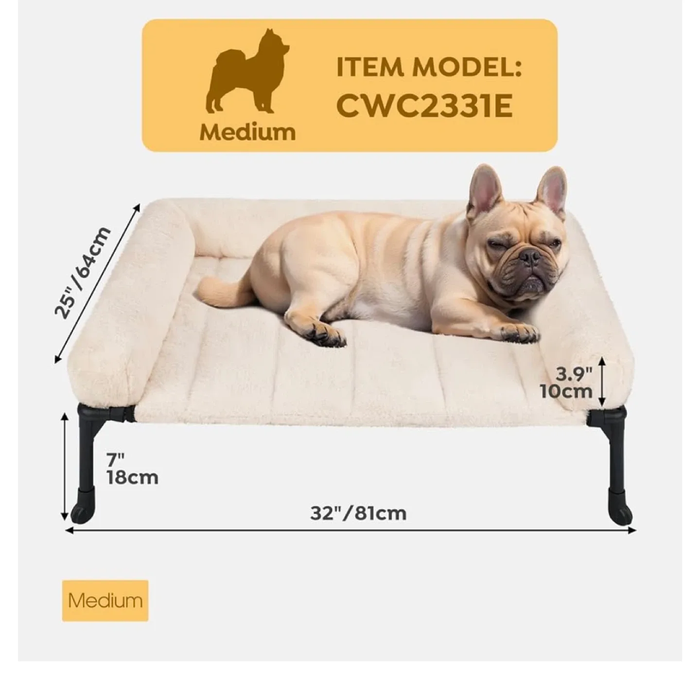 Cozy Three-Sides Pillow-Top Dog Bed (Medium) image indicator(2)