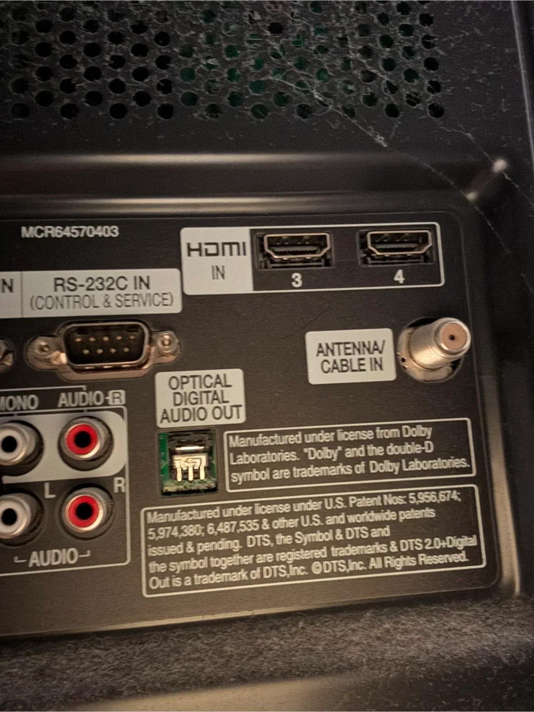 PENDING PICK UP Big screen LG TV with Apple TV image indicator(7)