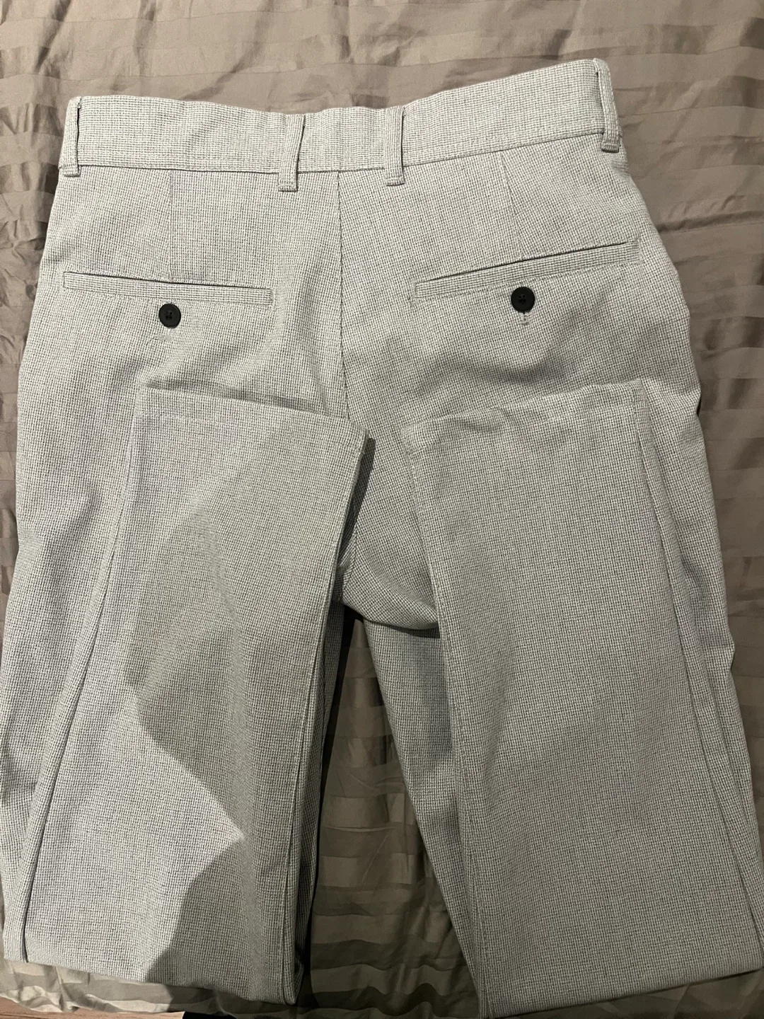 Zara Grey Patterned Dress Pants - Size 29 image indicator(2)