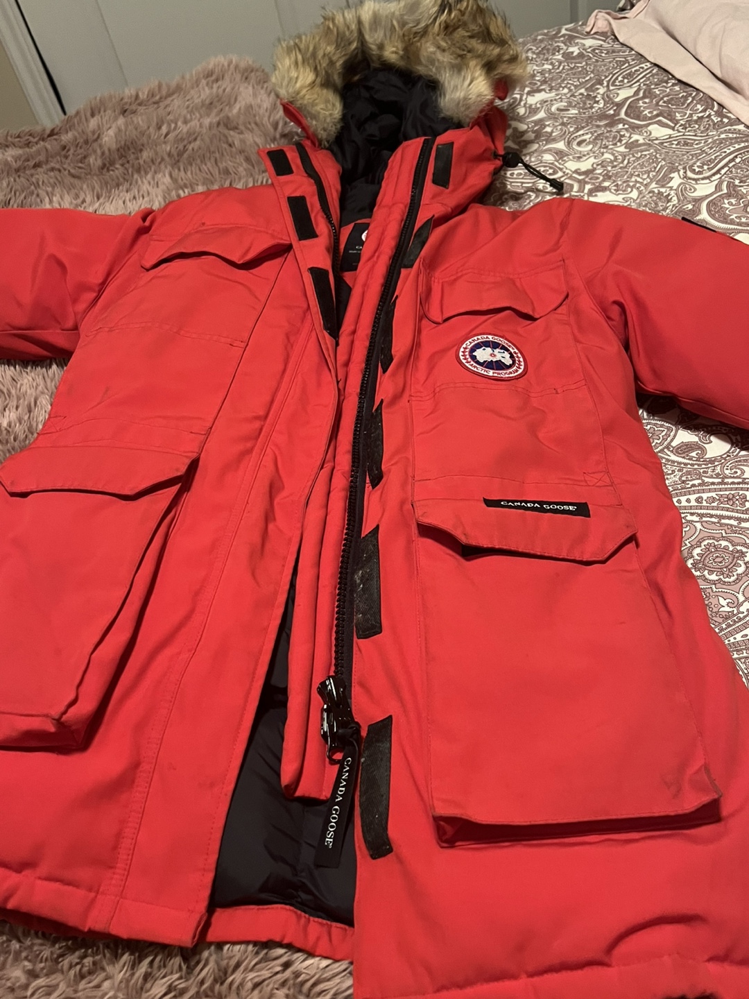 Canada Goose Expedition Parka - Red - Size M