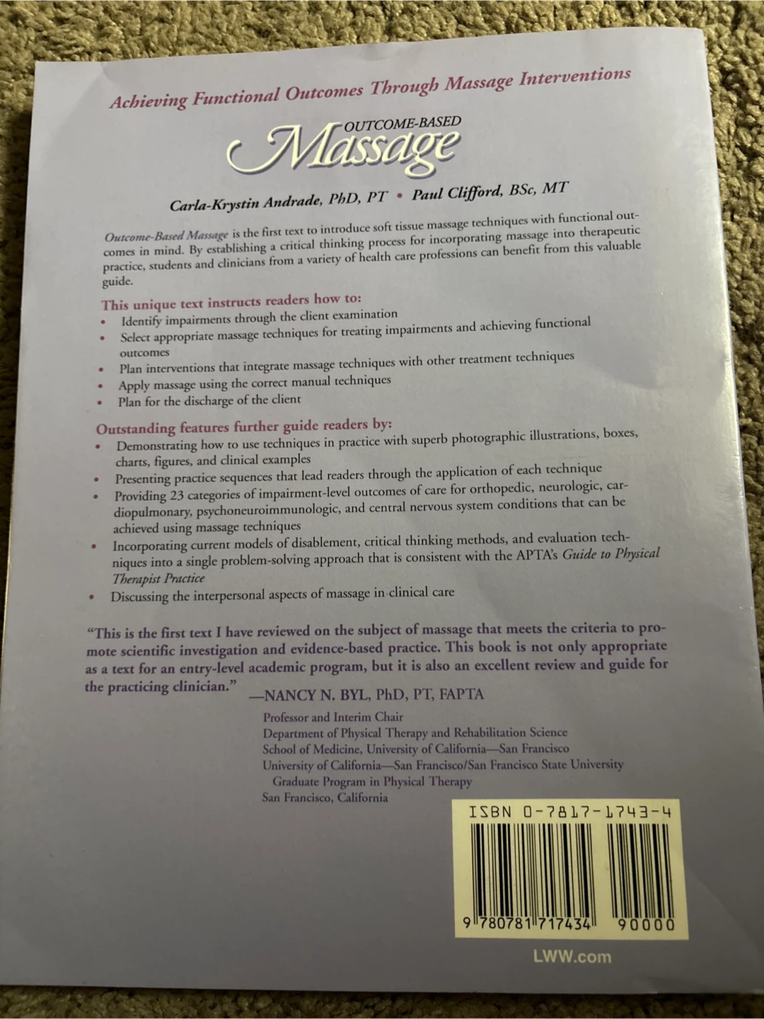 Outcome-Based Massage Textbook - photo 2