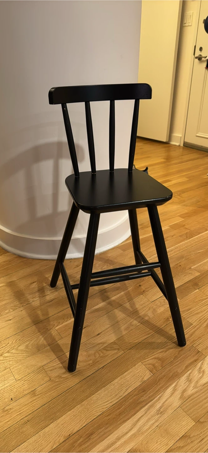 Black Wooden Children’s Chair