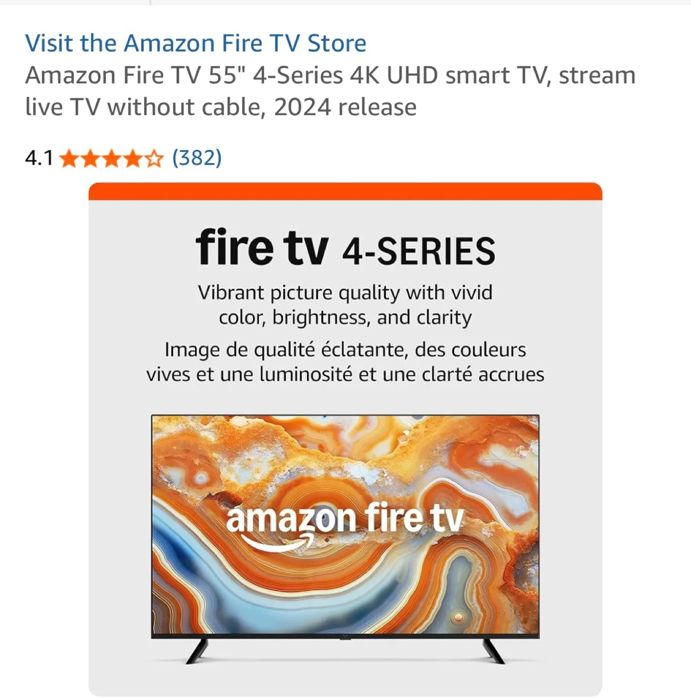 Amazon Fire TV 55" 4-Series 4K UHD Smart TV thumbnail