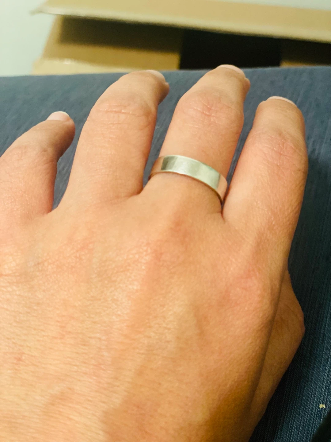 Sterling Silver engagement Ring - size 9