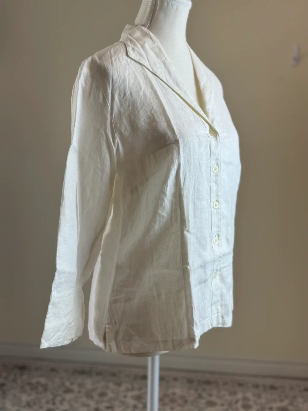 Talbots Petites 100% Irish Linen Blouse image indicator(8)