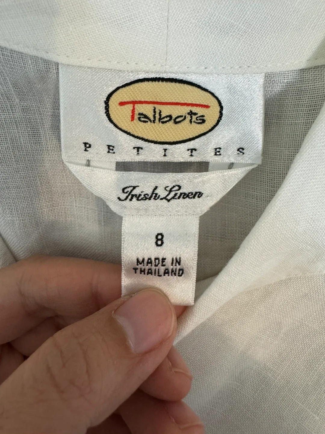 Talbots Petites 100% Irish Linen Blouse image indicator(9)