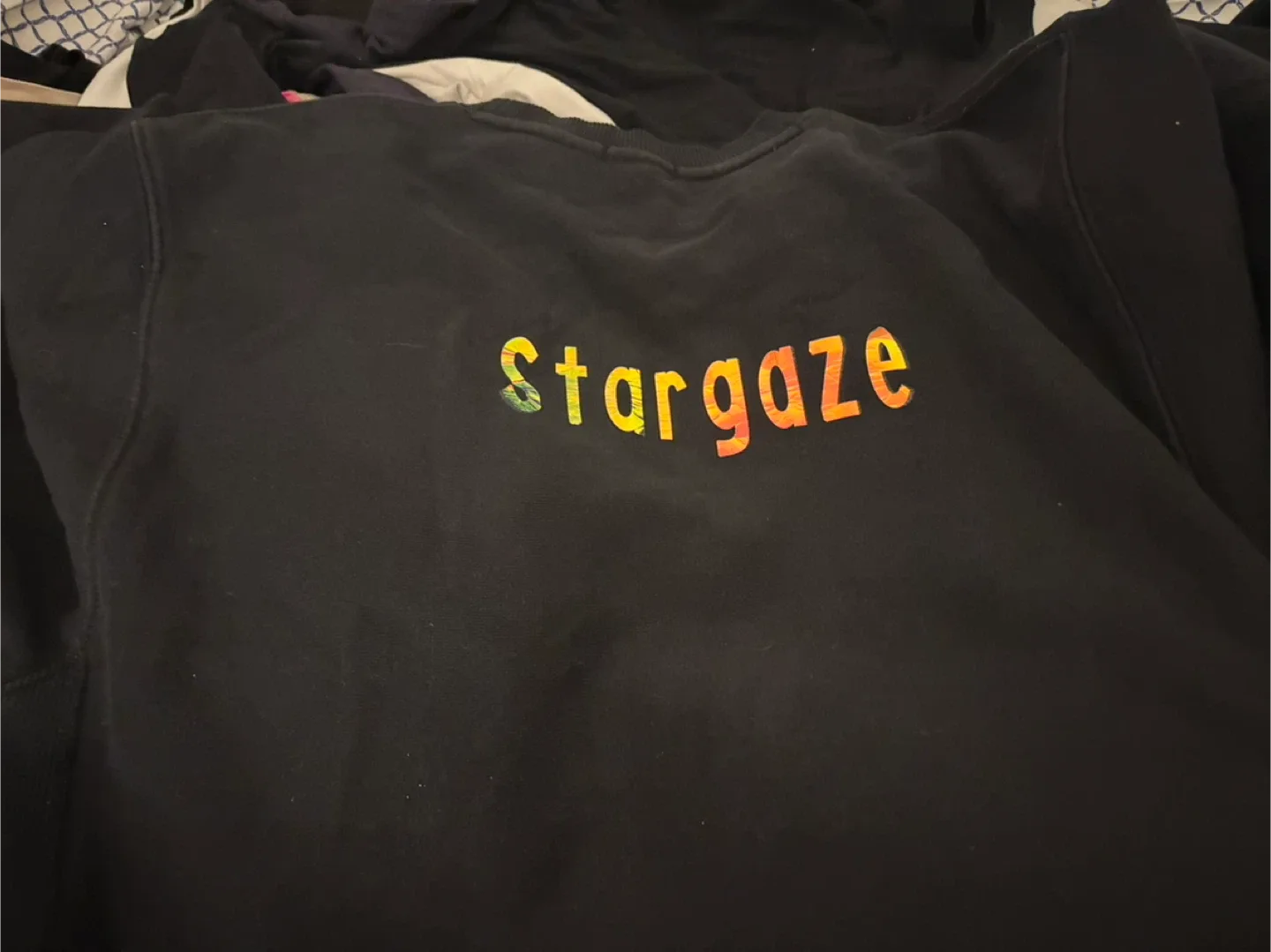 Black Stargaze Sweatshirt & Dog Graphic Hoodie image indicator(4)