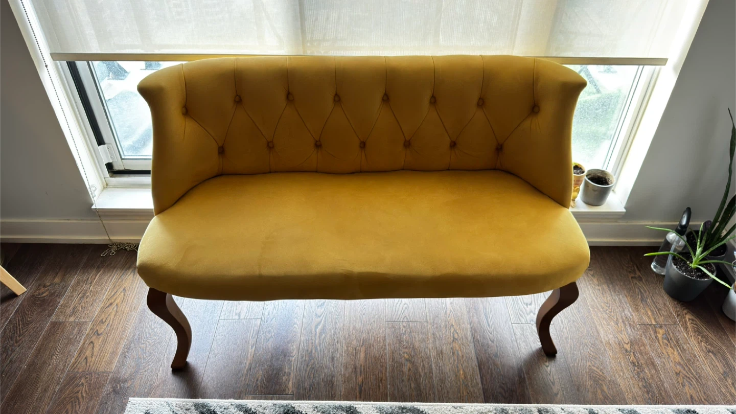 ✨Stylish Mustard Yellow Couch Set- Love Seat + 2 Chairs✨