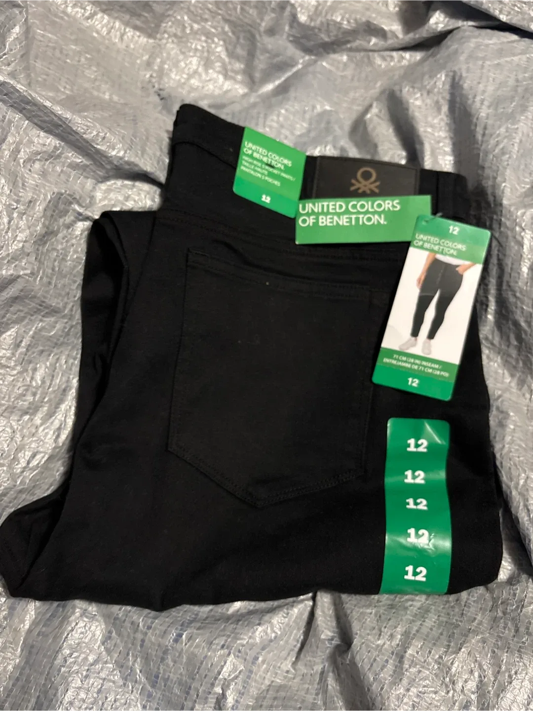 New United Colors of Benetton Black Pants - Size 12 thumbnail