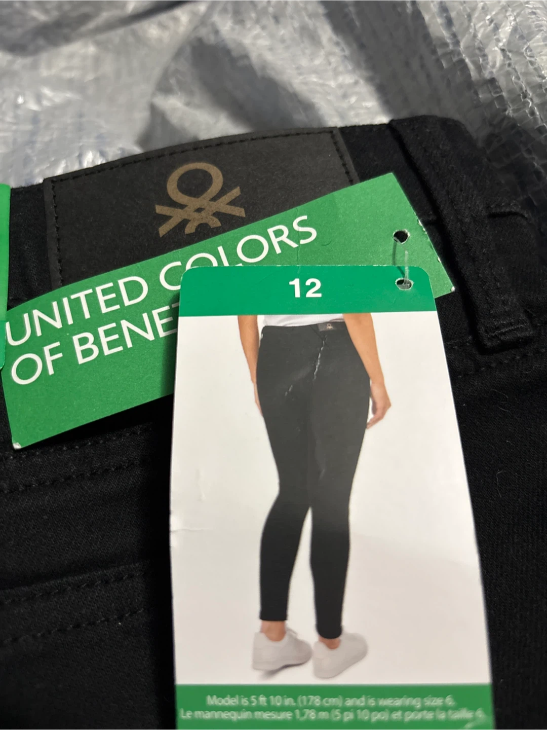 New United Colors of Benetton Black Pants - Size 12 - photo 3