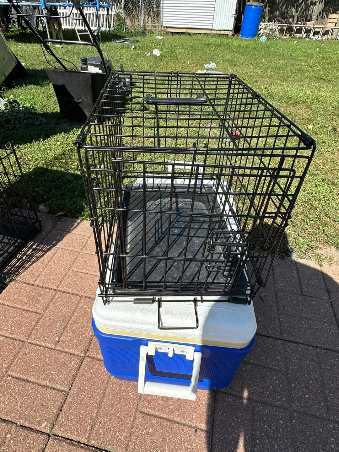 Black Wire Dog Crate - 18" x 15" x 12" thumbnail