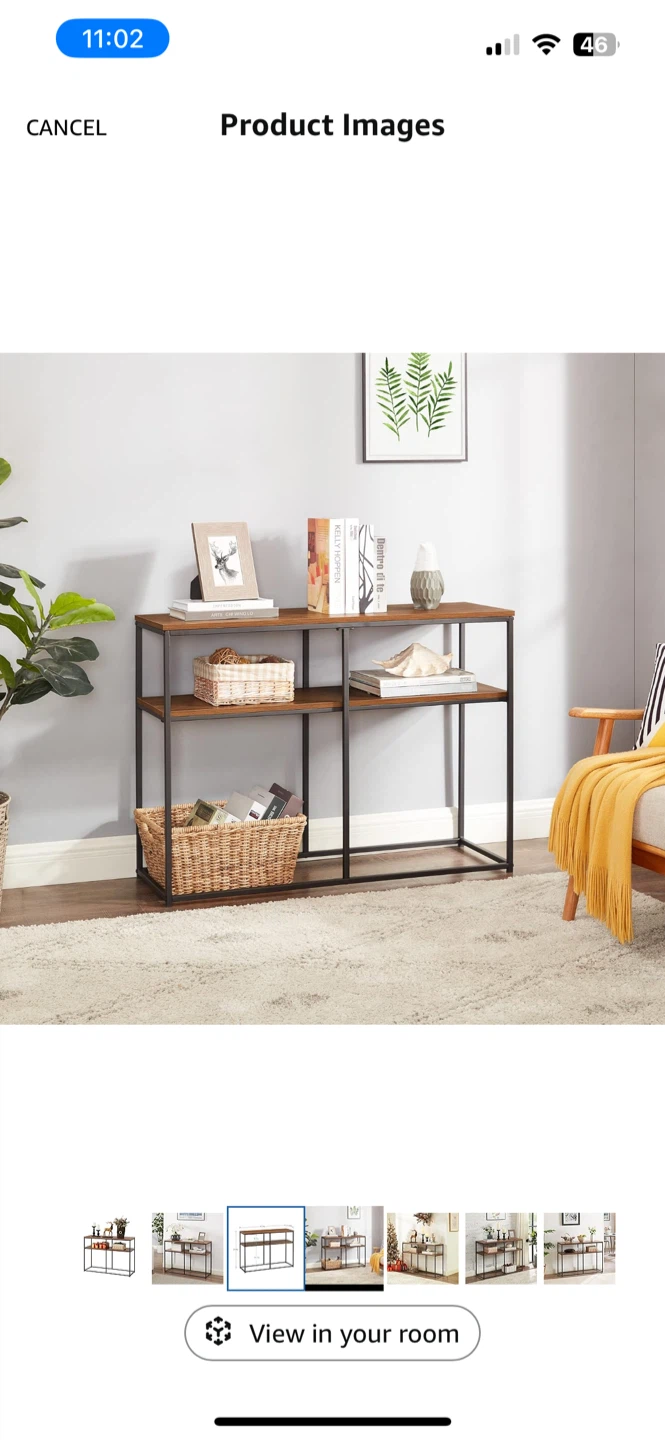 Console Table with Storage Shelf - photo 3