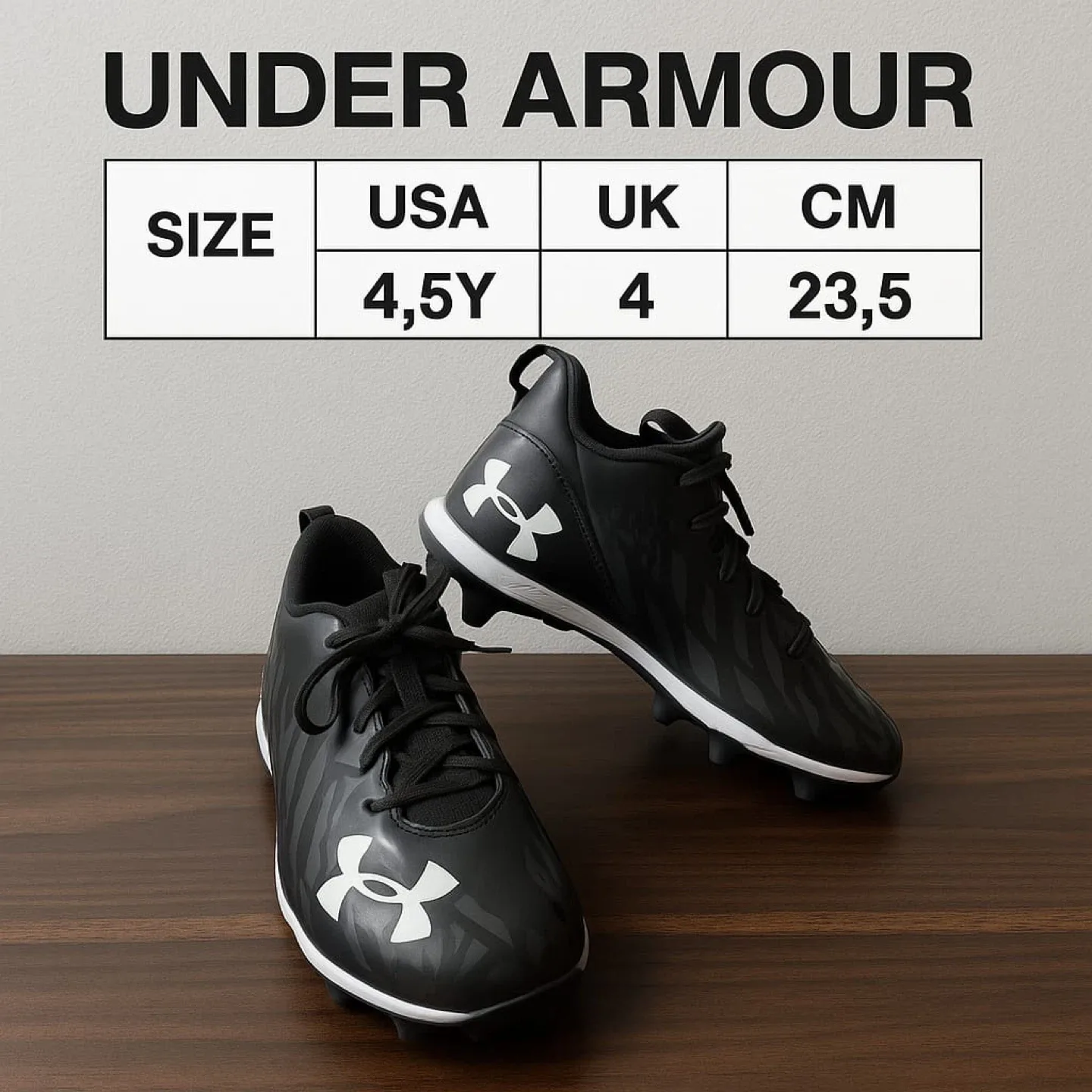 Under Armour Youth Soccer Cleats – Size 4.5Y (good Condition) thumbnail