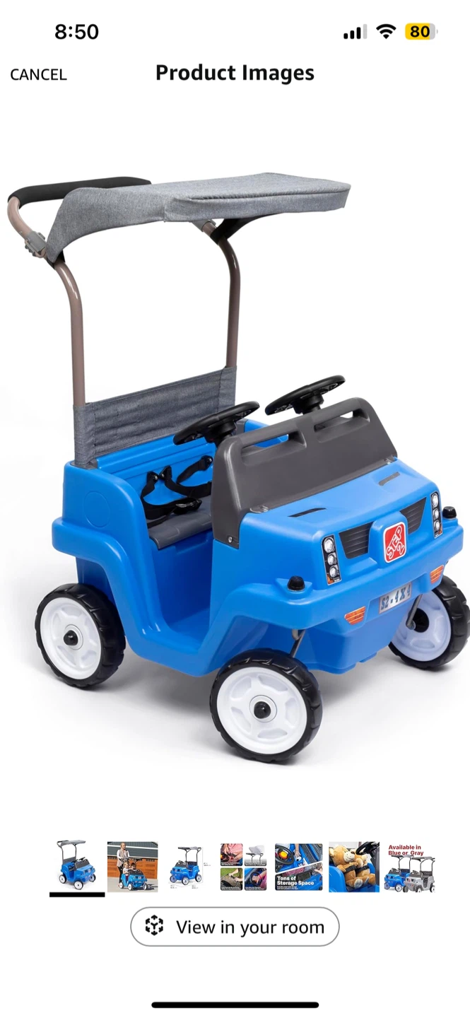 Step2 4x4 Ride-On Push Car - Blue