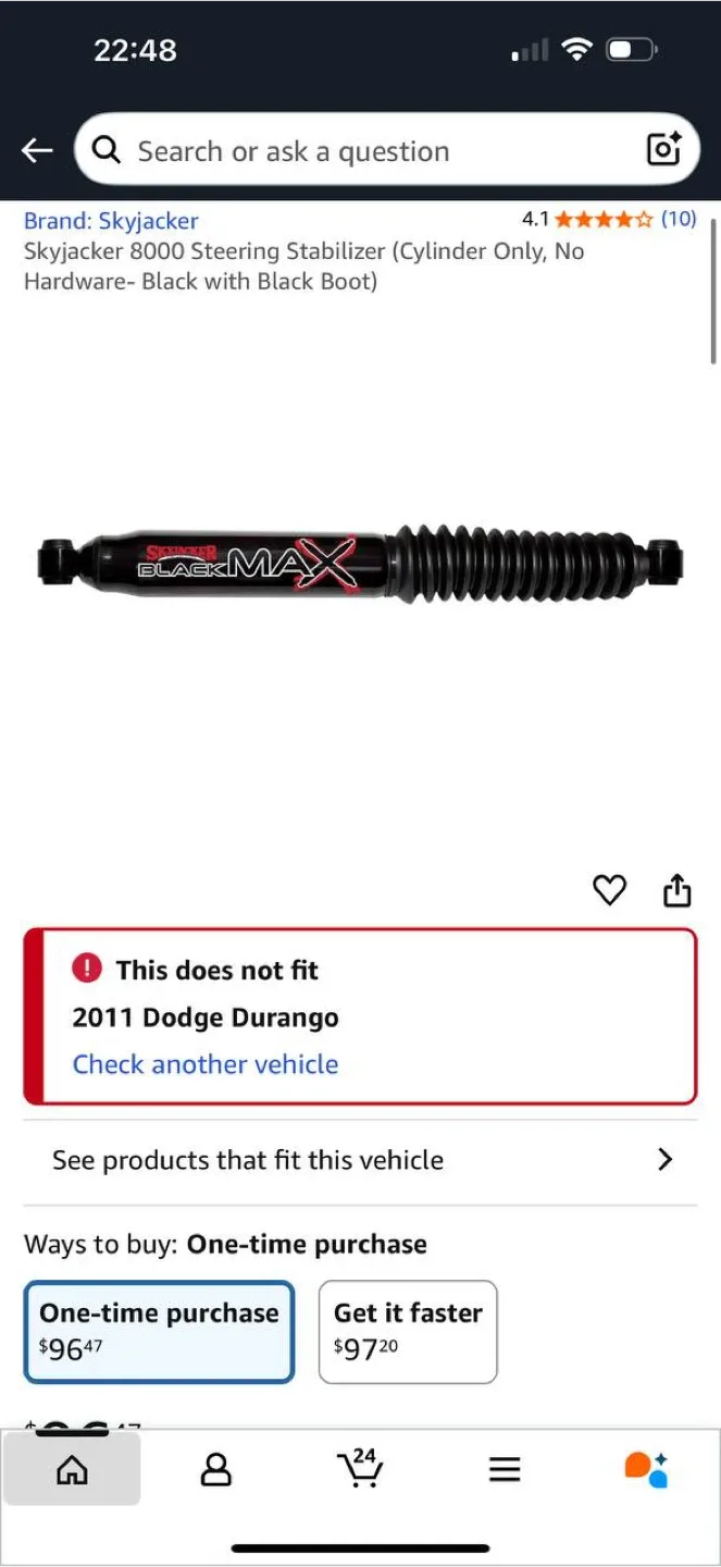Skyjacker 8000 Steering Stabilizer – Open Box thumbnail