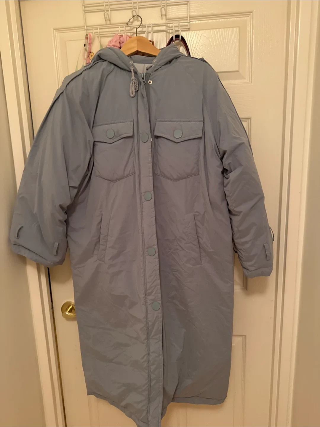 winter Blue Puffer Coat image indicator(2)