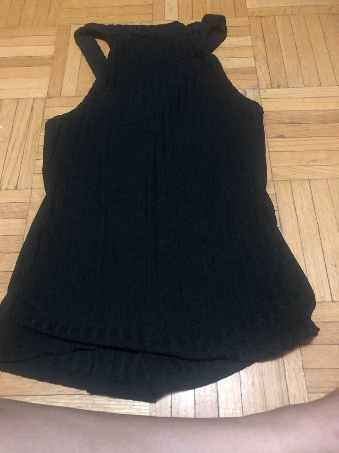 Black Ribbed Tank Top thumbnail