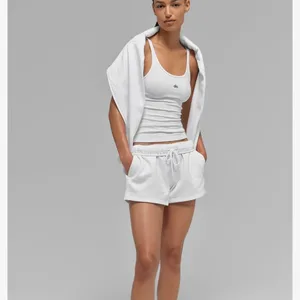ALO Yoga Ribbed Prosper Tank - Black/White | Karrot ALO Yoga Ribbed Prosper Tank - Black/White | Karrot