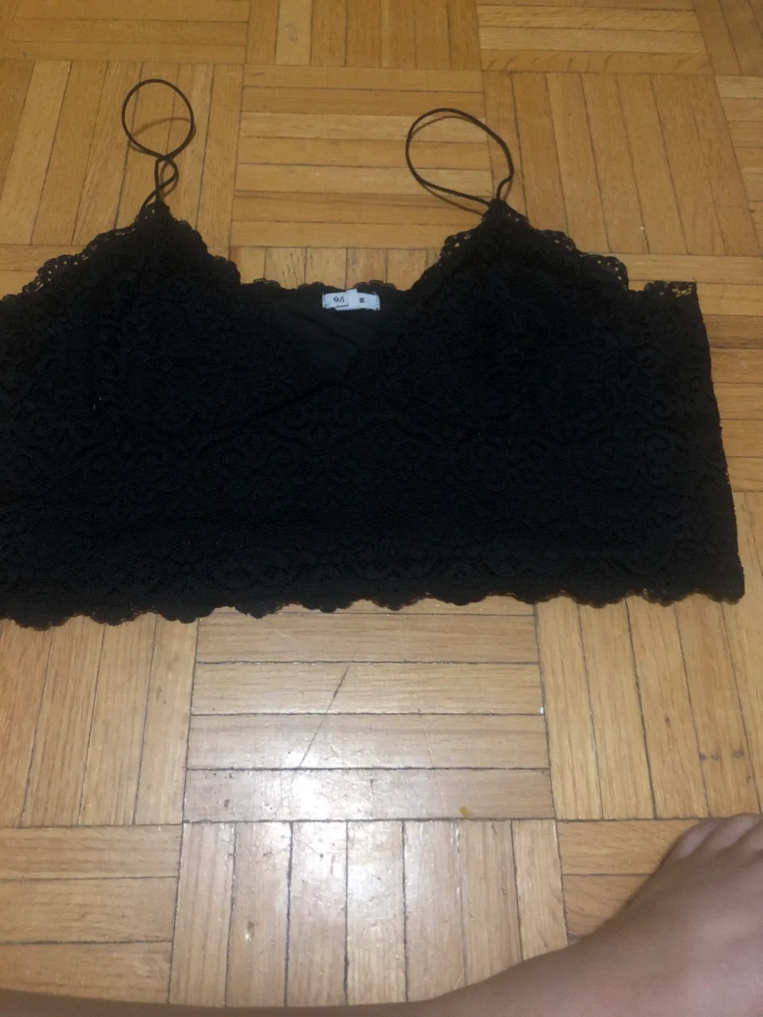 Garage Black Lace Cami - Size M thumbnail